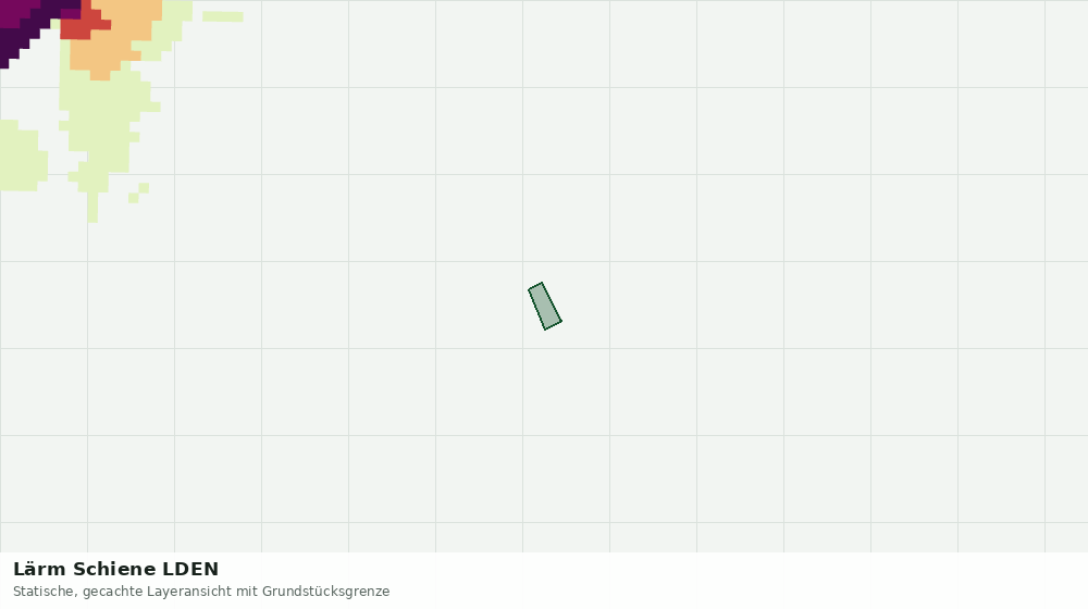 Statische Kartenansicht: Lärm Schiene LDEN