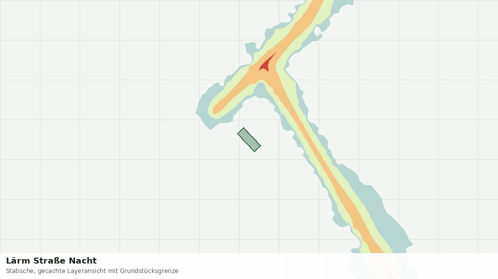 Statische Kartenansicht: Lärm Straße Nacht