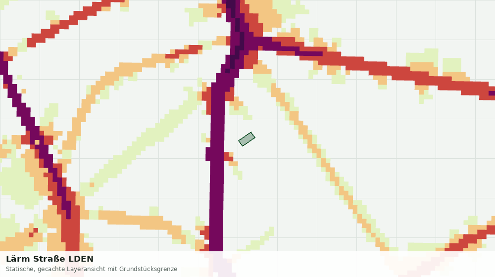 Statische Kartenansicht: Lärm Straße LDEN