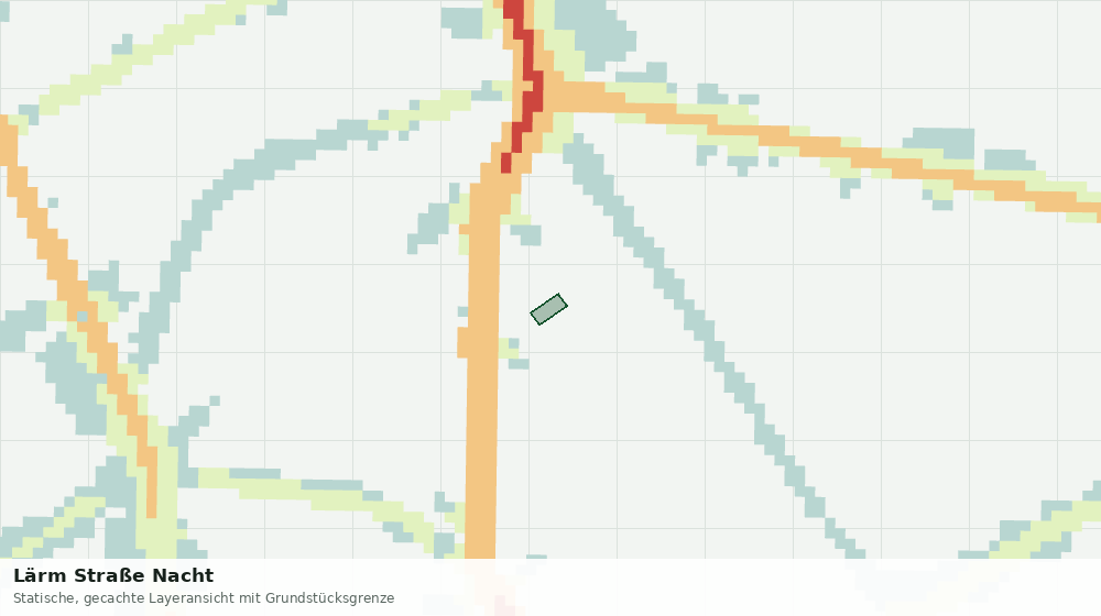 Statische Kartenansicht: Lärm Straße Nacht
