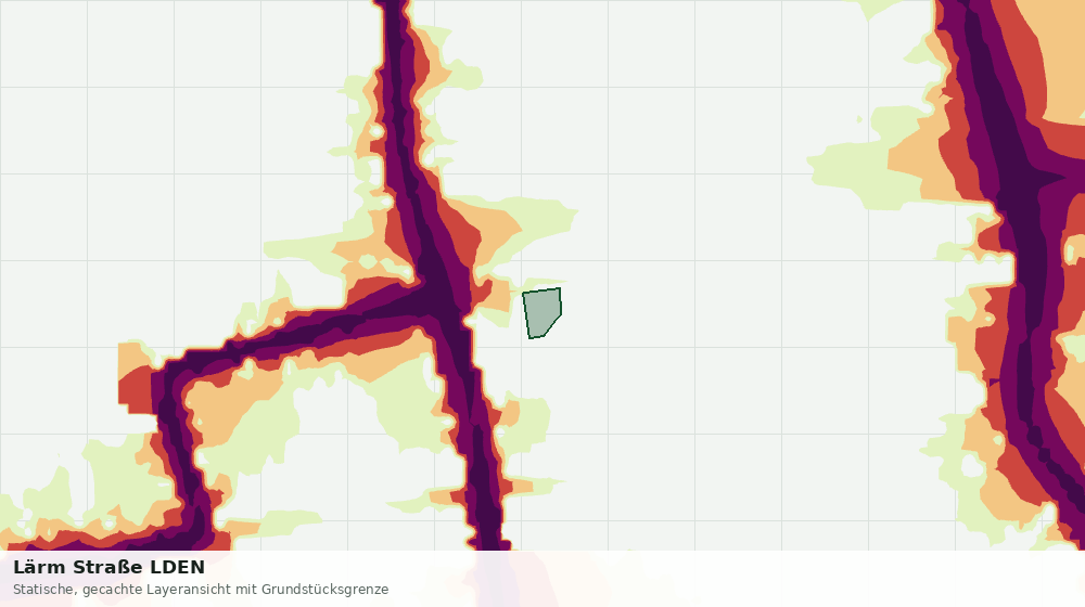 Statische Kartenansicht: Lärm Straße LDEN
