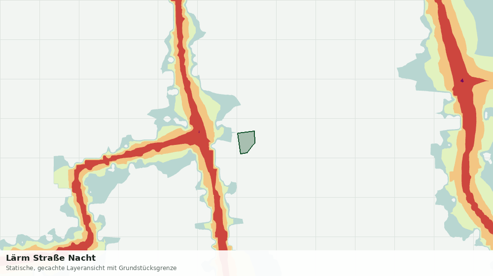 Statische Kartenansicht: Lärm Straße Nacht