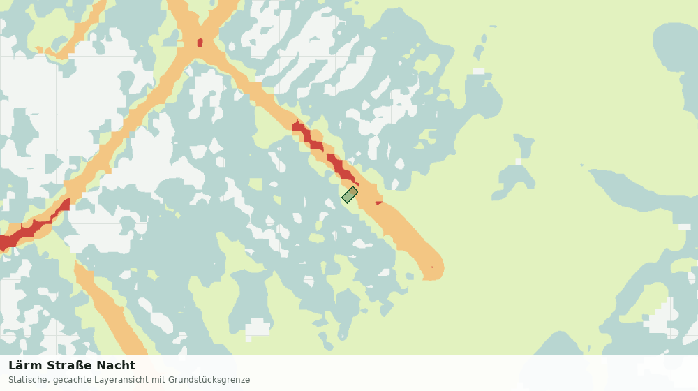 Statische Kartenansicht: Lärm Straße Nacht