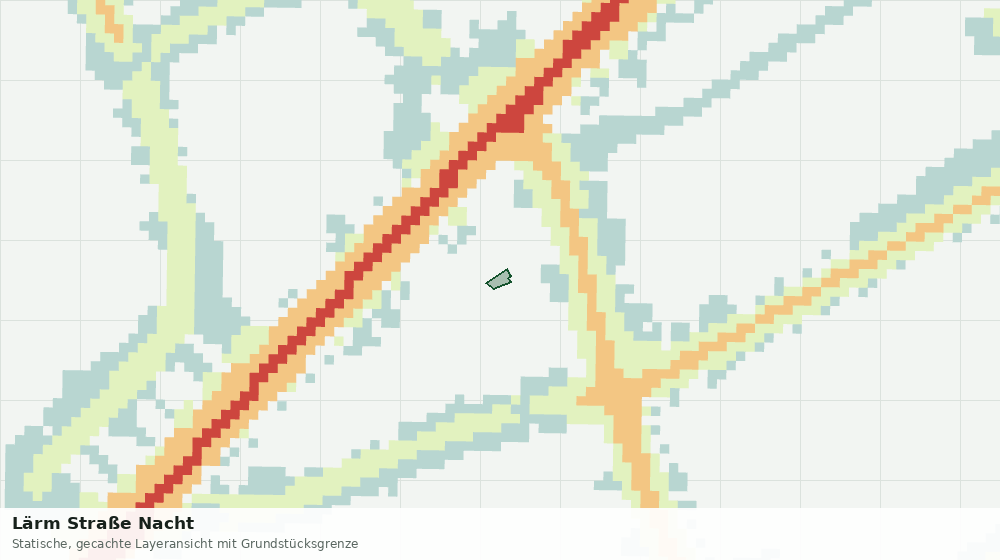 Statische Kartenansicht: Lärm Straße Nacht