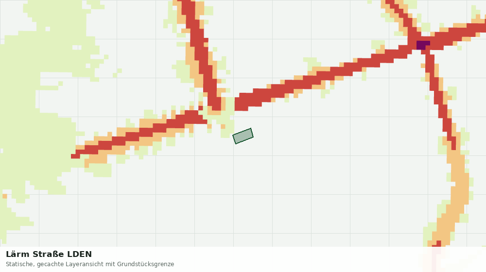 Statische Kartenansicht: Lärm Straße LDEN