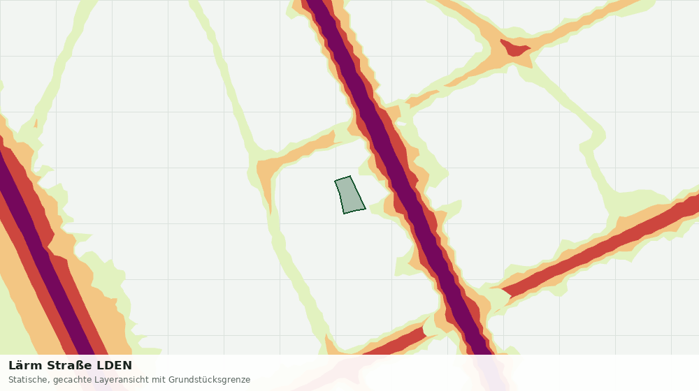 Statische Kartenansicht: Lärm Straße LDEN
