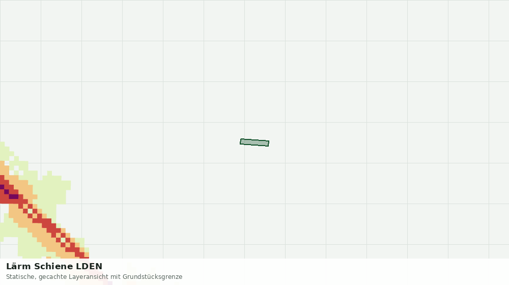 Statische Kartenansicht: Lärm Schiene LDEN