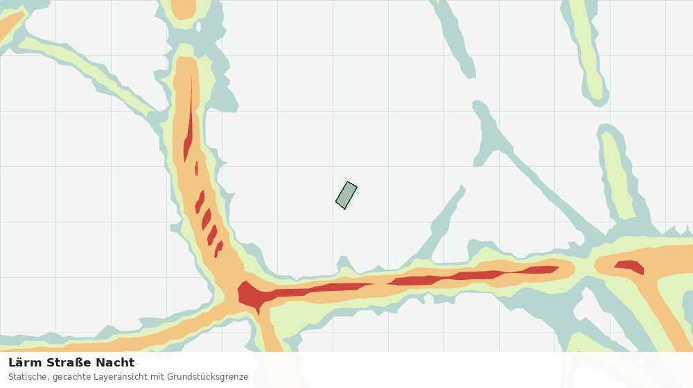 Statische Kartenansicht: Lärm Straße Nacht
