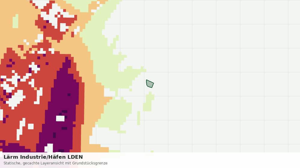 Statische Kartenansicht: Lärm Industrie/Häfen LDEN