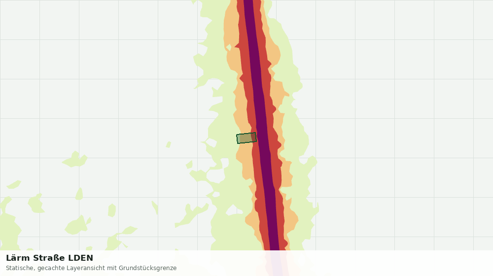 Statische Kartenansicht: Lärm Straße LDEN