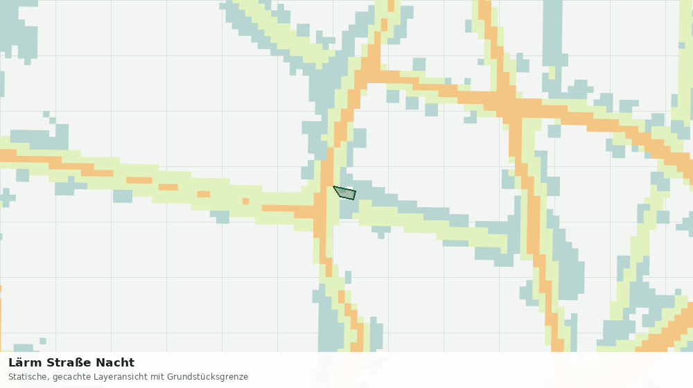 Statische Kartenansicht: Lärm Straße Nacht