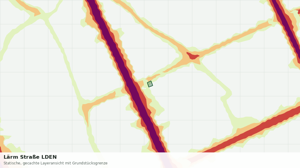 Statische Kartenansicht: Lärm Straße LDEN