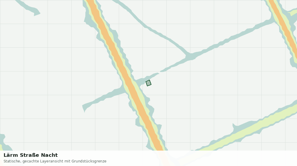 Statische Kartenansicht: Lärm Straße Nacht