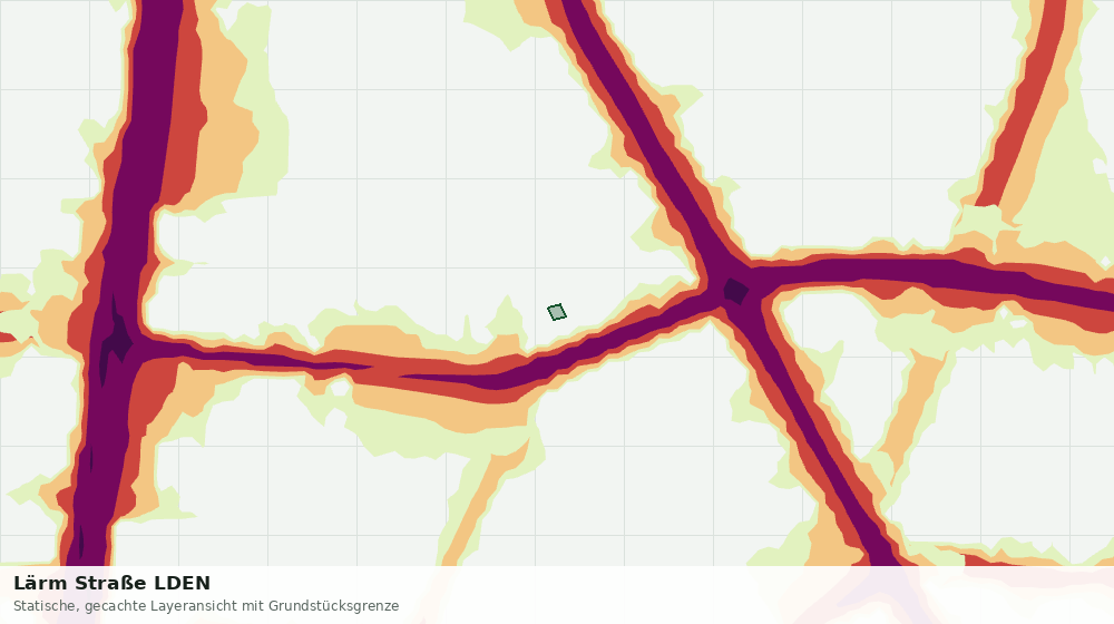 Statische Kartenansicht: Lärm Straße LDEN