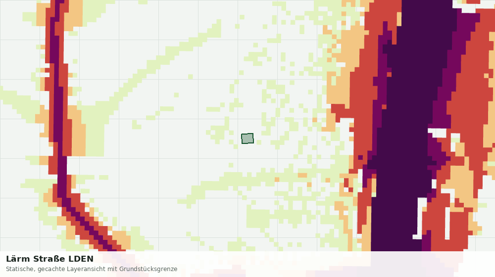Statische Kartenansicht: Lärm Straße LDEN