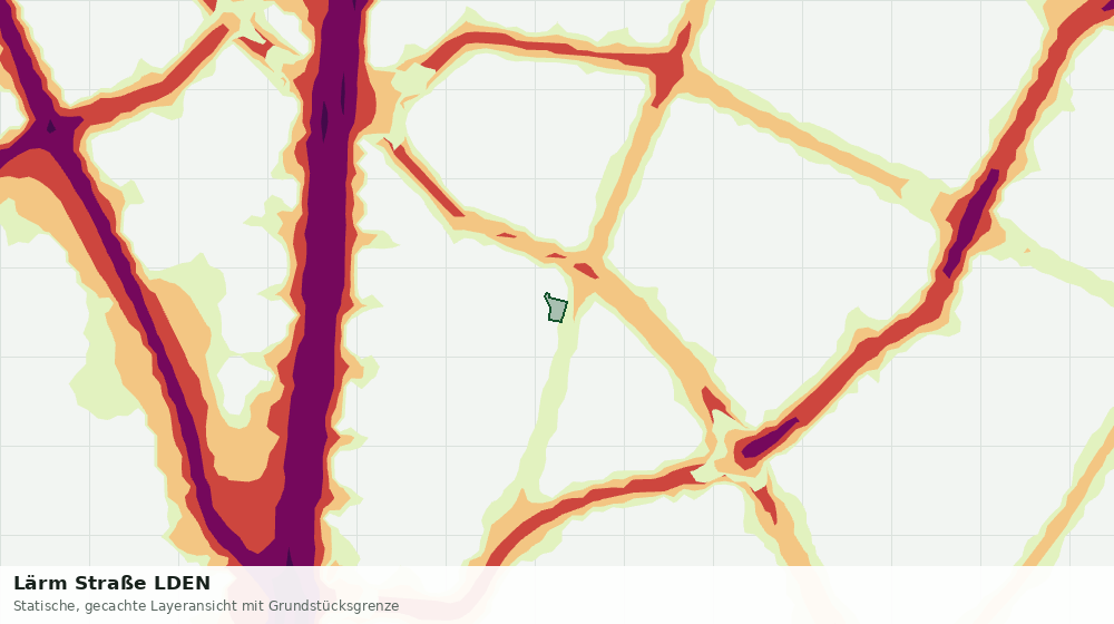 Statische Kartenansicht: Lärm Straße LDEN
