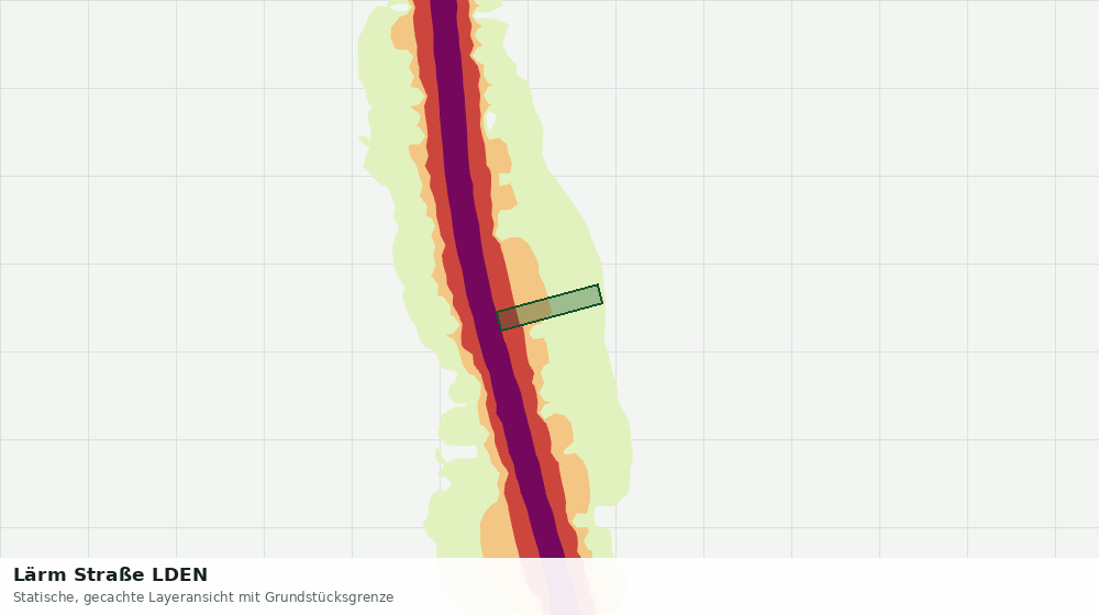 Statische Kartenansicht: Lärm Straße LDEN