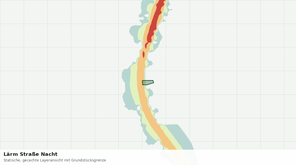 Statische Kartenansicht: Lärm Straße Nacht