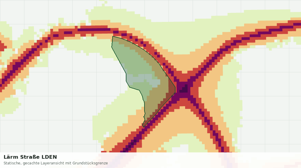 Statische Kartenansicht: Lärm Straße LDEN