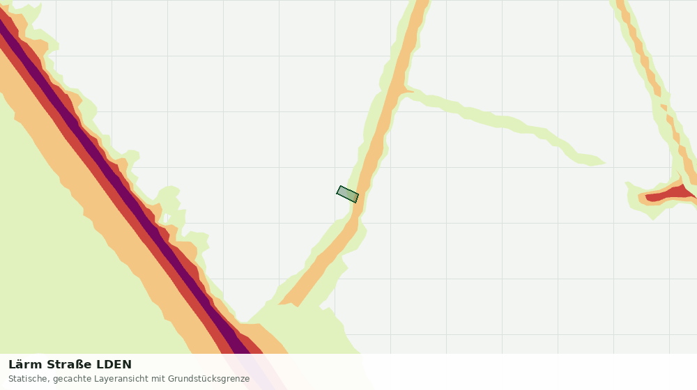 Statische Kartenansicht: Lärm Straße LDEN