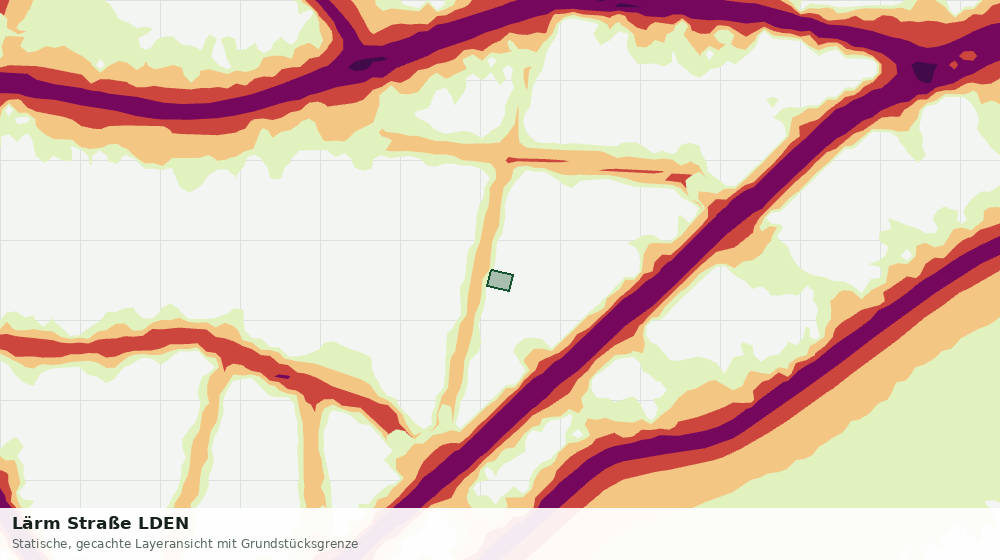 Statische Kartenansicht: Lärm Straße LDEN