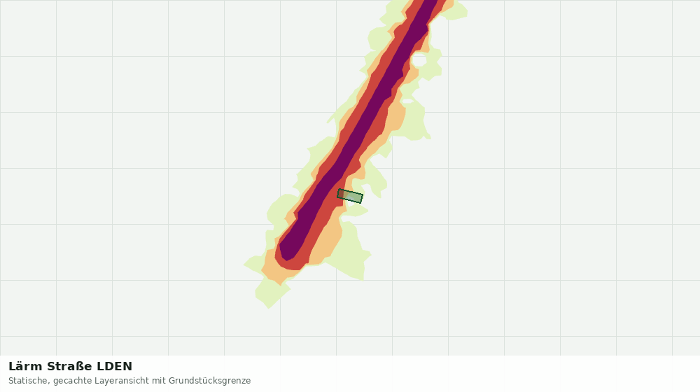 Statische Kartenansicht: Lärm Straße LDEN
