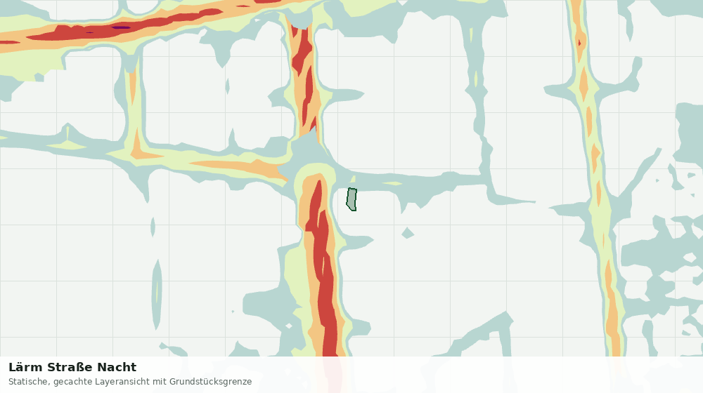 Statische Kartenansicht: Lärm Straße Nacht