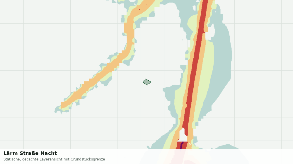 Statische Kartenansicht: Lärm Straße Nacht