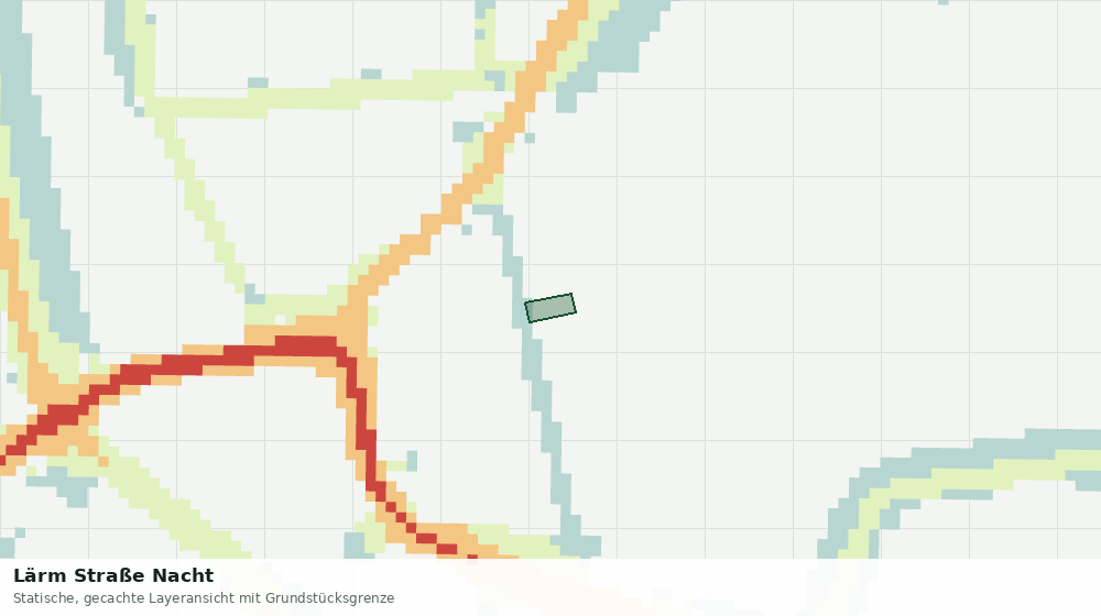 Statische Kartenansicht: Lärm Straße Nacht