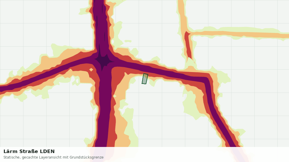 Statische Kartenansicht: Lärm Straße LDEN