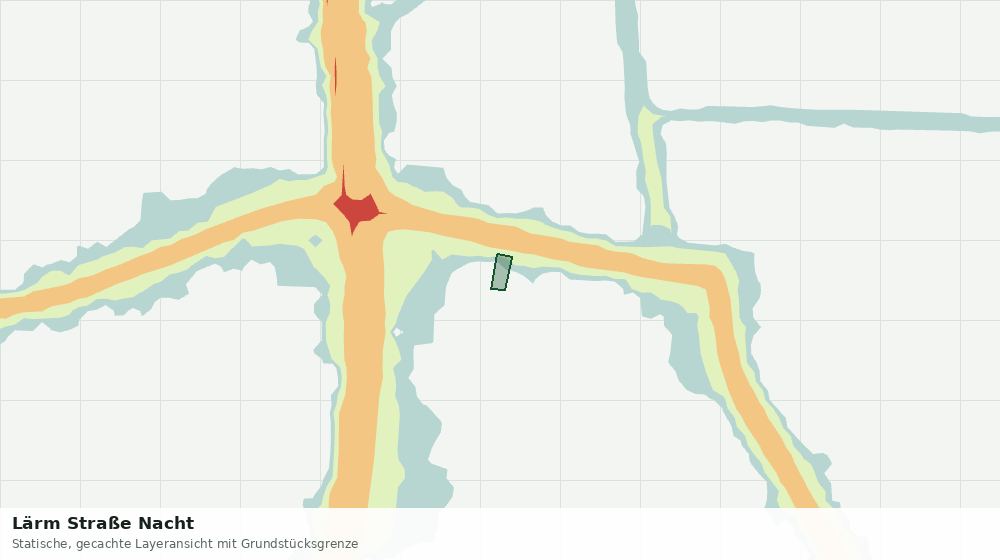 Statische Kartenansicht: Lärm Straße Nacht