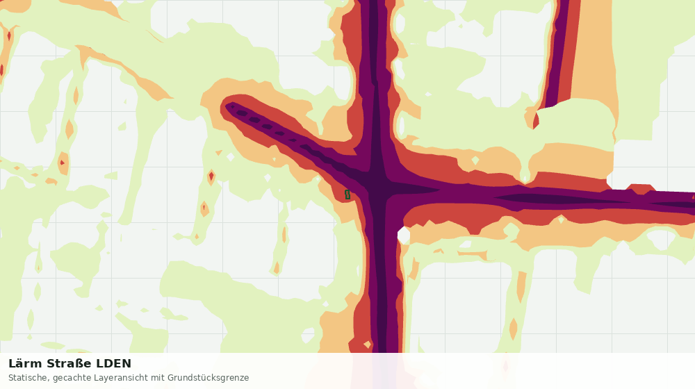 Statische Kartenansicht: Lärm Straße LDEN