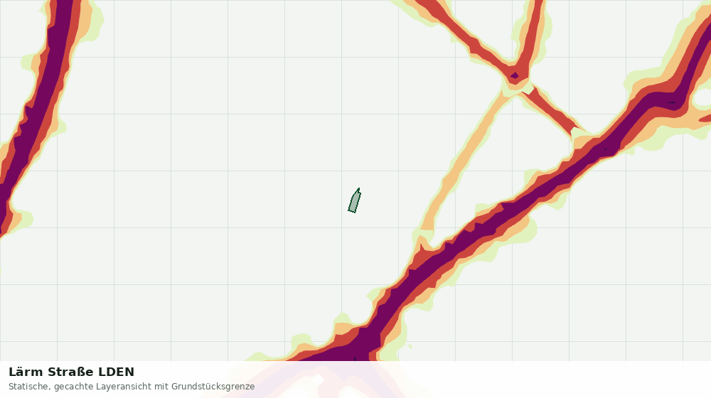 Statische Kartenansicht: Lärm Straße LDEN