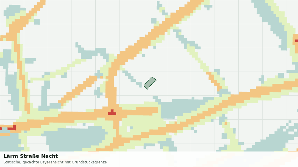 Statische Kartenansicht: Lärm Straße Nacht