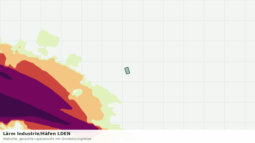 Statische Kartenansicht: Lärm Industrie/Häfen LDEN