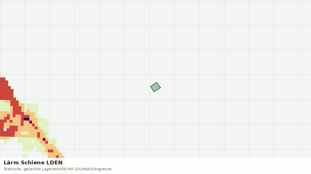 Statische Kartenansicht: Lärm Schiene LDEN