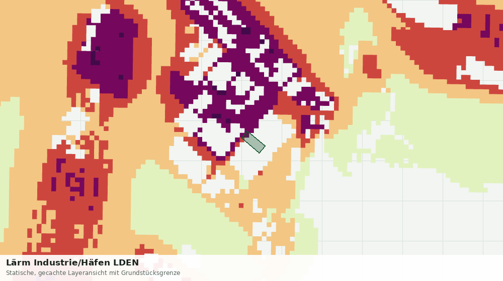 Statische Kartenansicht: Lärm Industrie/Häfen LDEN