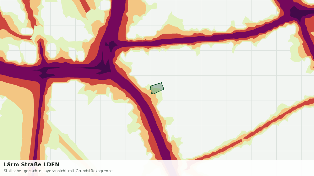 Statische Kartenansicht: Lärm Straße LDEN