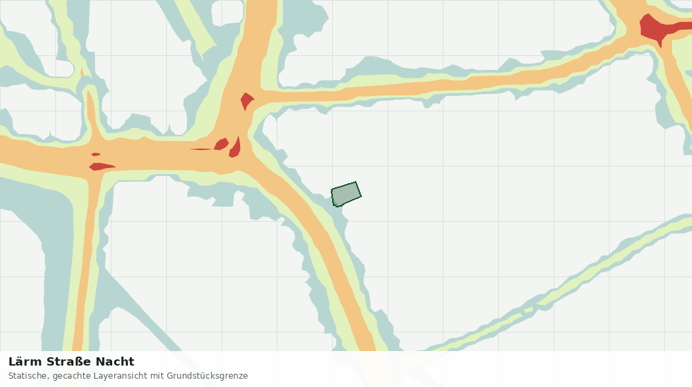 Statische Kartenansicht: Lärm Straße Nacht