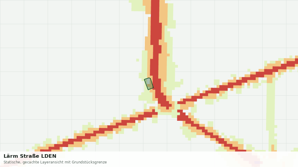 Statische Kartenansicht: Lärm Straße LDEN