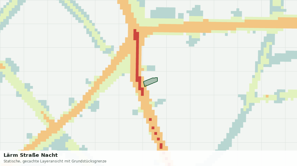 Statische Kartenansicht: Lärm Straße Nacht
