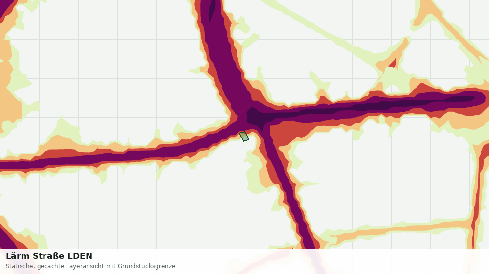 Statische Kartenansicht: Lärm Straße LDEN