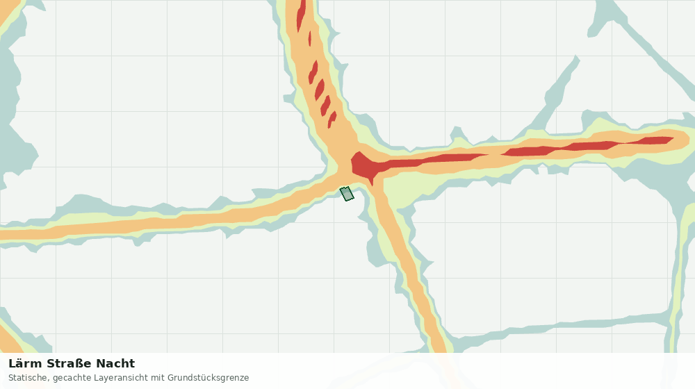 Statische Kartenansicht: Lärm Straße Nacht