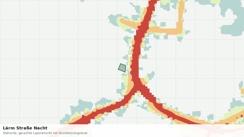 Statische Kartenansicht: Lärm Straße Nacht