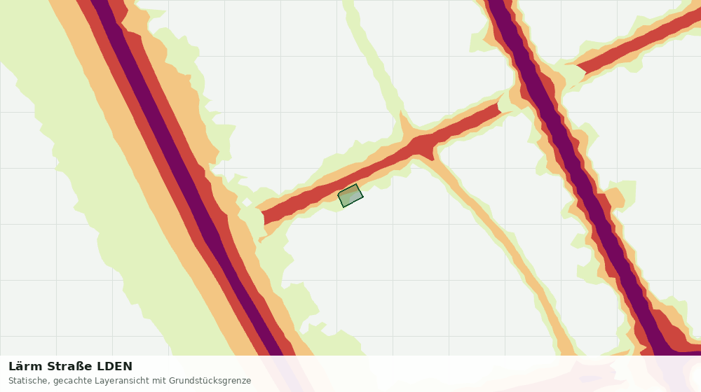 Statische Kartenansicht: Lärm Straße LDEN
