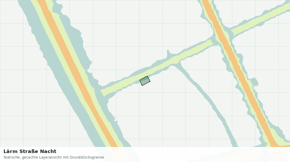 Statische Kartenansicht: Lärm Straße Nacht