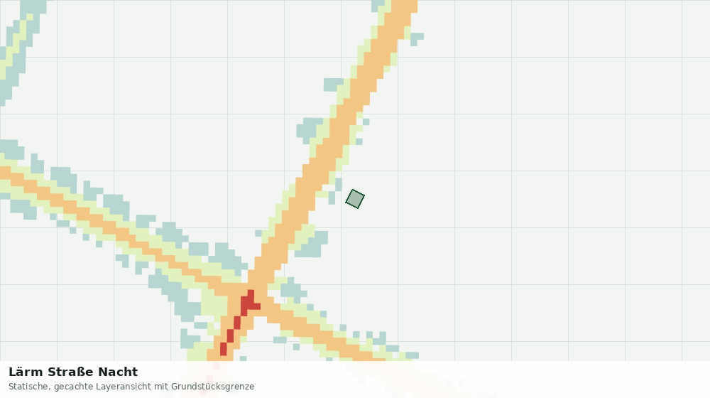 Statische Kartenansicht: Lärm Straße Nacht