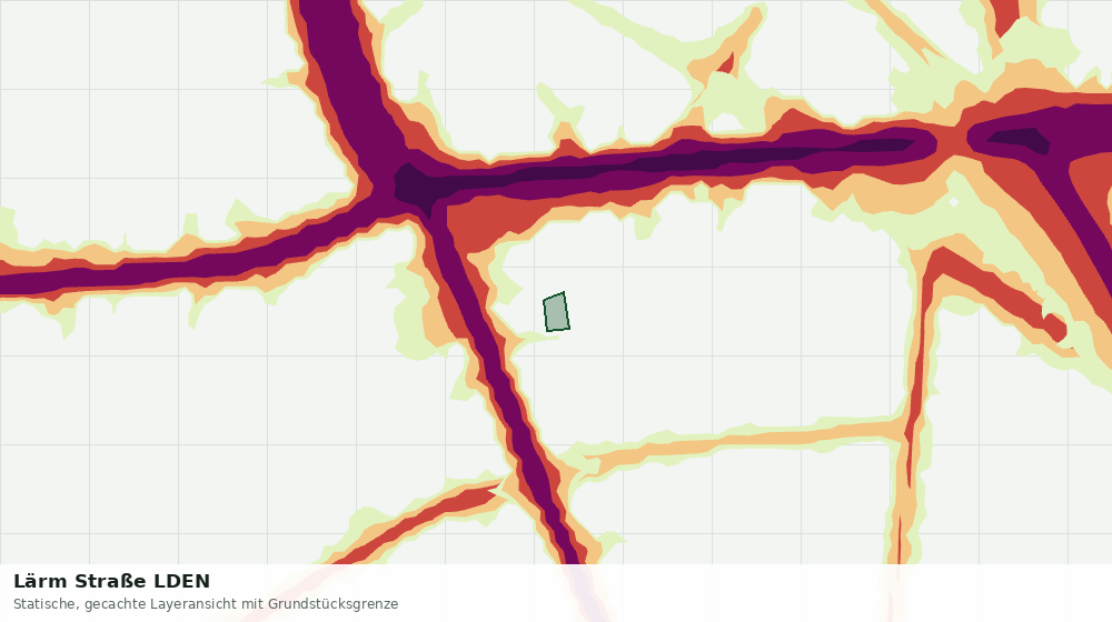 Statische Kartenansicht: Lärm Straße LDEN