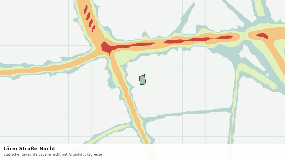Statische Kartenansicht: Lärm Straße Nacht