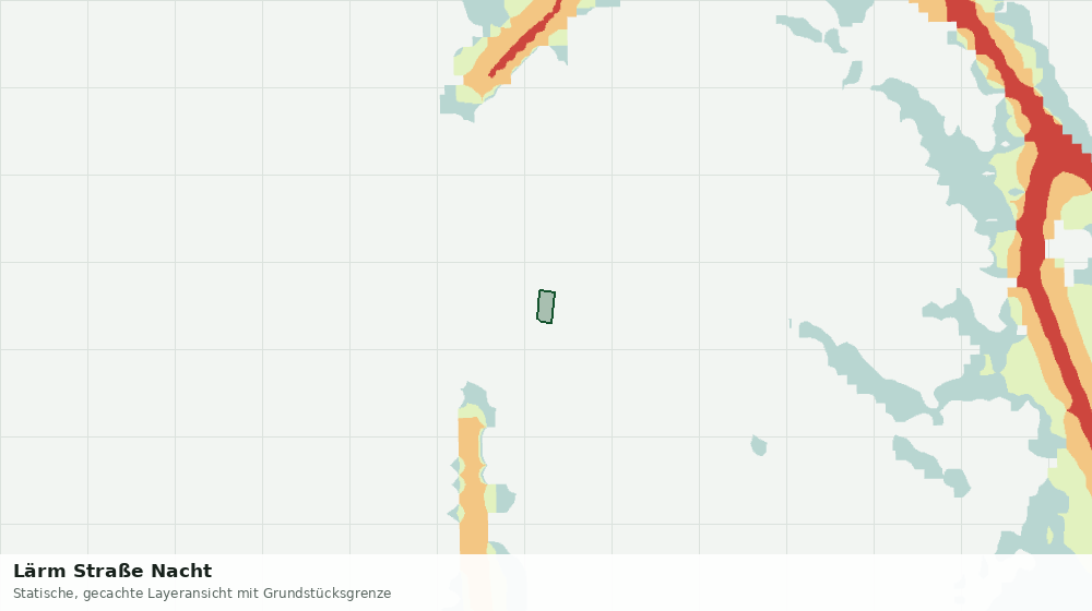Statische Kartenansicht: Lärm Straße Nacht